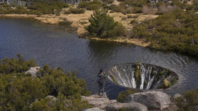 Covao dos Conchos lagoon in Serra da Estrela, Portugal