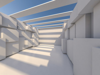 Obraz premium Abstract modern architecture background. 3D