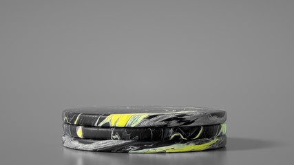 Beautiful background with fluid paint. 3d illustration, 3d rendering.