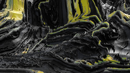 Beautiful background with fluid paint. 3d illustration, 3d rendering.