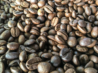 Roasted Coffee Bean Background.