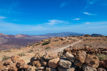 Berglandschaft auf Teneriffa im Sommer