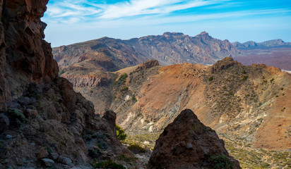 Berglandschaft auf Teneriffa im Sommer