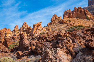 Berglandschaft auf Teneriffa im Sommer