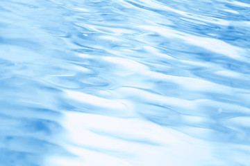concept blue abstract background water / ocean, lake waves on water, reflection of ripples on the...