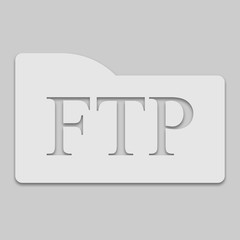 ftp icon vector image