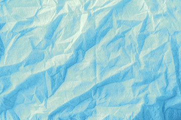 blue  crumpled  paper texture  design background