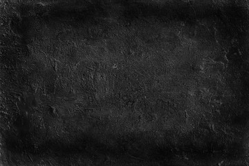 black old wall cracked concrete background / abstract black texture, vintage old background