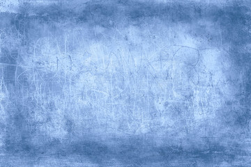 blue plaster background / abstract cold vintage background old concrete texture