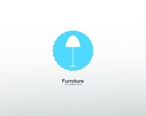furniture logo. with line art. modern template. isolated white. for companies and graphic design. seat logo icon.