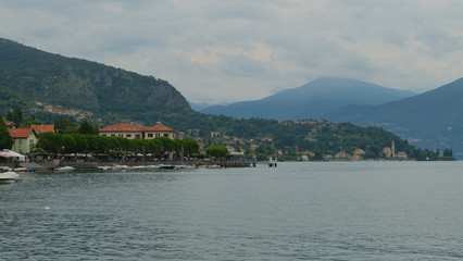 Fototapeta premium Panorama del Lago di Como da Lenno