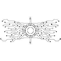 Obraz premium Circuit vector illustration design