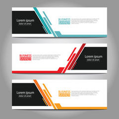Abstract business banner template design.vector illustration.