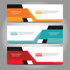 Abstract business banner template design.vector illustration.