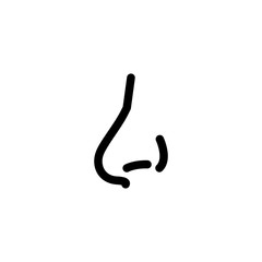 Icon Vector Illustration. Nose Breathe Health Care Clinic Hospital. Outline Style.