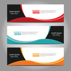 Abstract business banner template design.vector illustration.