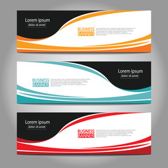 Abstract business banner template design.vector illustration.