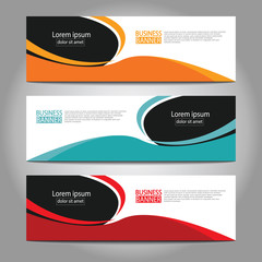 Abstract business banner template design.vector illustration.