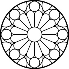 Rose Window, Fig. 7, round 1, base, triangular 1