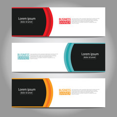 Abstract business banner template design.vector illustration.