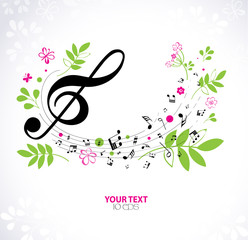 Music. Spring bright musical background