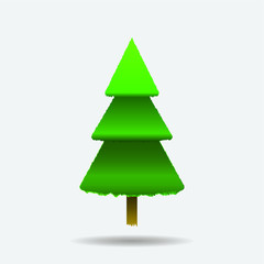 Cristmas Tree icon, Flat design