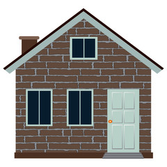 image of a house, isolated on a white background