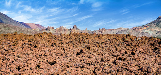 visit of the Teide park and its desert landscapes in Tenerife