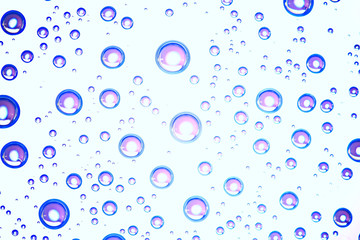 gray wet background / raindrops to overlay on the window, weather, background drops of water rain on the glass transparent