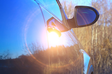 winter car trip / northern europe, scandinavia winter road by car