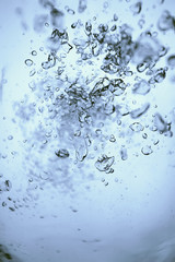 underwater texture air bubbles diving / view from under the water up, underwater background