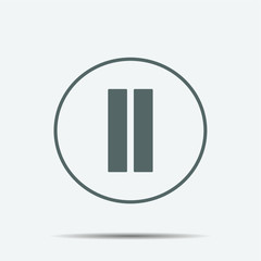 Pause Buttons Icon illustration isolated vector sign symbol