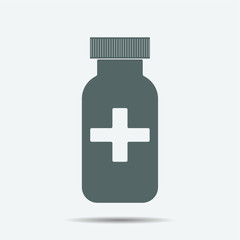 Pill Bottle Icon illustration isolated vector sign symbol