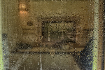 wet glass background