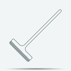 Rake Icon illustration isolated vector sign symbol  T