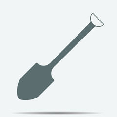 Shovel Icon illustration isolated vector sign symbol