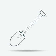 Shovel Icon illustration isolated vector sign symbol