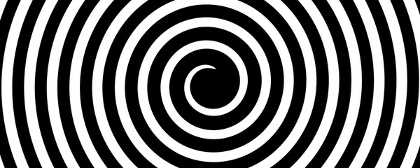 Fototapeta na wymiar black and white circular hypnotic background