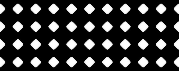 Black and white solid diamond seamless pattern background