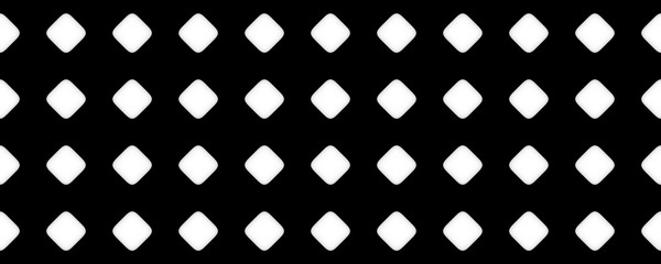 Black and white solid diamond seamless pattern background