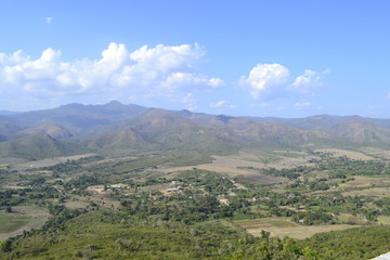Fototapeta premium Surrounding landscape of Trinidad, Cuba, as seen from the Cerro de la Vigia viewpoint