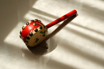 Fototapeta premium red chinese toy drum 