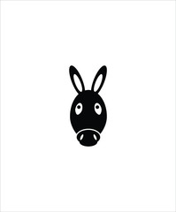Fototapeta na wymiar donkey flat icon,vector best illustration design icon.