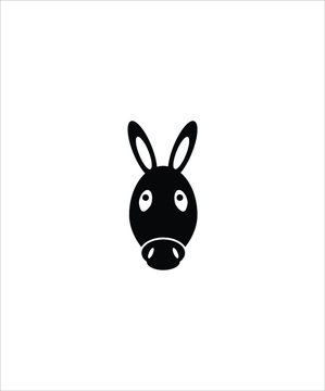 donkey flat icon,vector best illustration design icon.