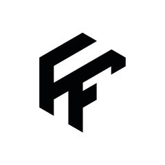 FF F initial letter logo icone designs