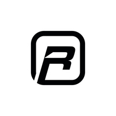 RR R letter logo design vector