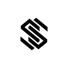 SS S S letter logo design vector