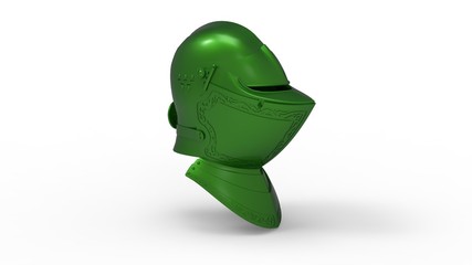 3d illustration of medieval helmet
