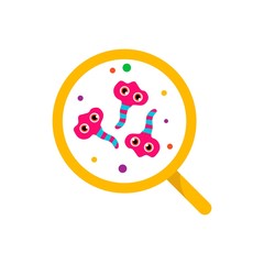 simple bacterial vector dsign illustration, for posters, web, labels, backgrounds and other