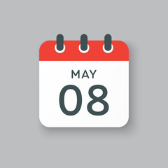 Calendar day 8 May, days of the year